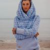 Kamila wearing surf hoodie bombora at the baltic surf sea