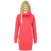 Evokaii Women Surf Style Long Tailed Hoodie - Freestyle Coral Front