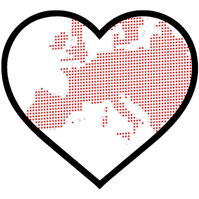 Europe Shown In Heart - We Produce Sustainable Surf Apparel In Europe