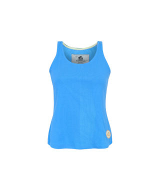 Surf Girl Tank Top Blue Front Bamboo Eco Friendly Women Tank Top