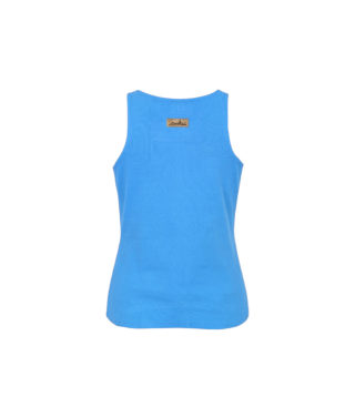 Surf Girl Tank Top Blue Front Bamboo Eco Friendly Women Tank Top