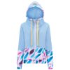 Candy Hoodie Kids - Blue Feathers Front
