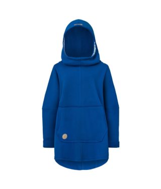Oversized Hoodie with Kangoo Pockets - Dark Blue Front Picture