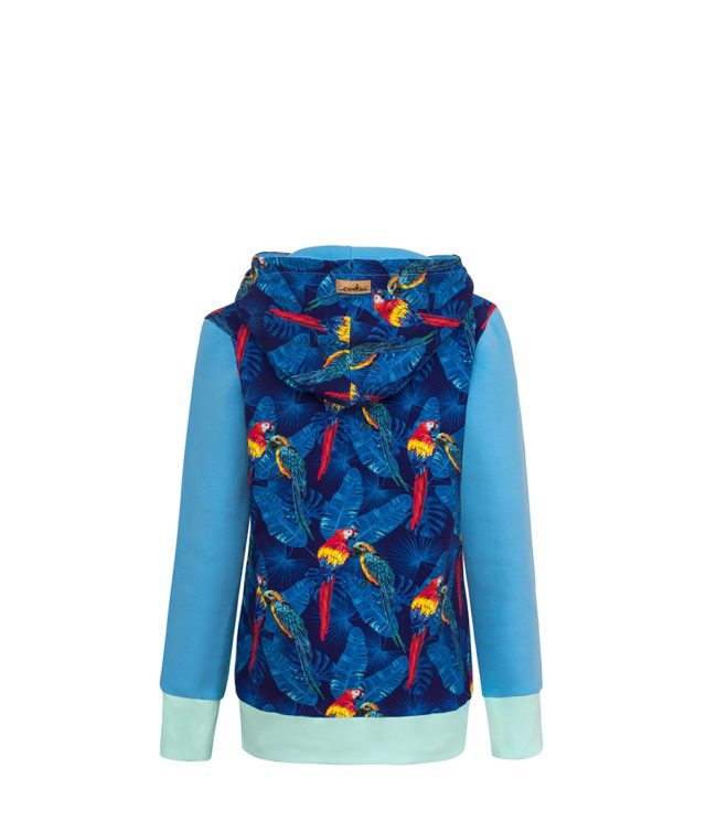 Bluza w papugi: Candy Hoodie Parrots - tył