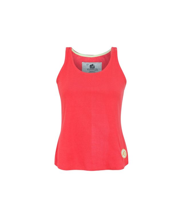Cotton Tank Top Front Red Colour