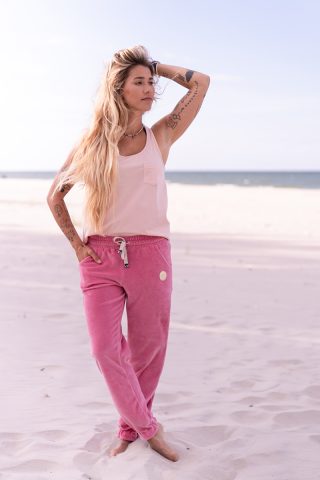 Velvet Pants - Pink
