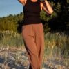 Cotton Pants Brown