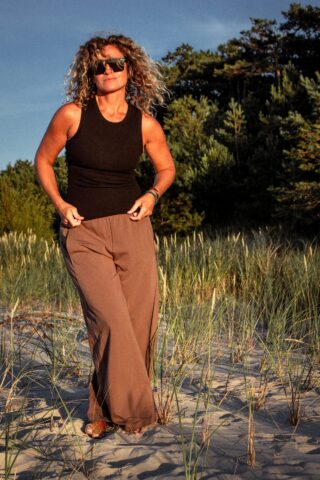 Alternative view of Cotton Pants Brown